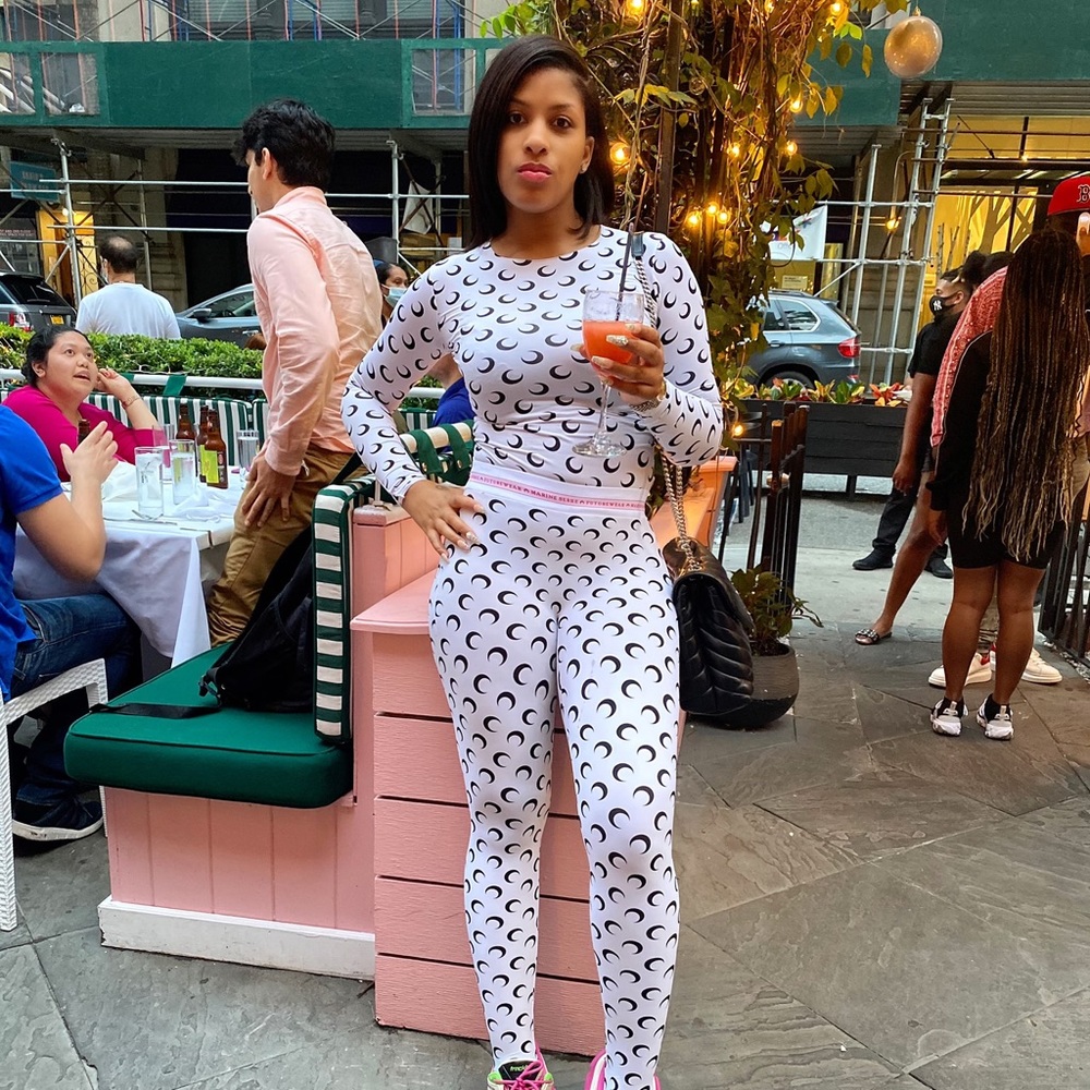 Marine Serre Top & Leggings